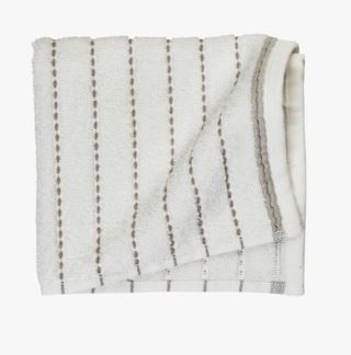 Pinstripe Handdukar vit