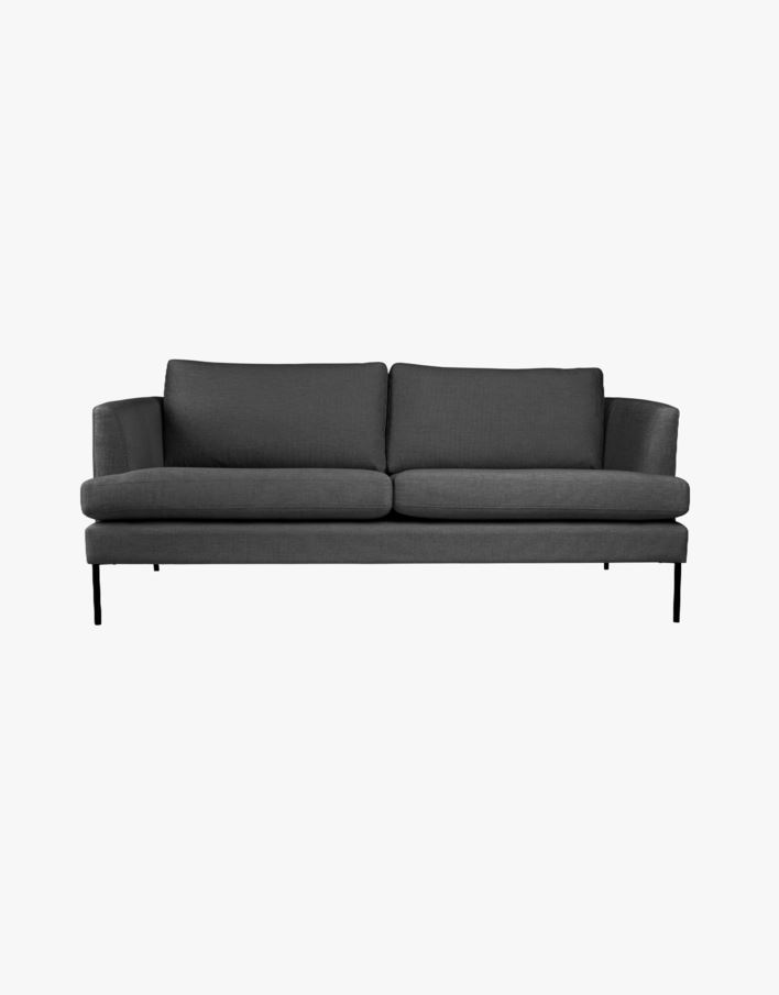 3-sits soffa grå - 189x94x80 cm grå - 1