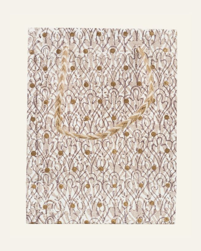 Presentpåse ljusbrun - 16,5x21,6x8,9 cm ljusbrun - 1