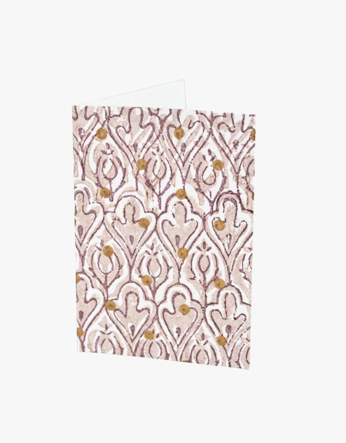 Kort med kuvert ljusbrun - 8,9x12,7 cm ljusbrun - 1