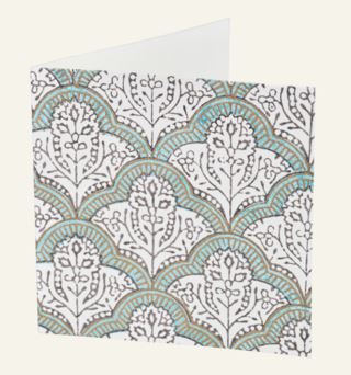 Asha kort med kuvert ljusblå