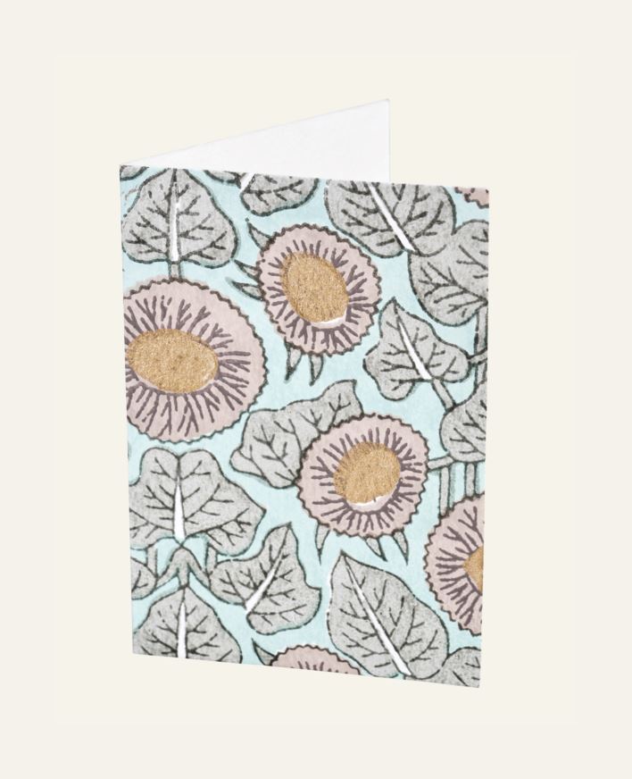 Kort med kuvert multi/blå - 12,7x12,7 cm multi/blå - 1