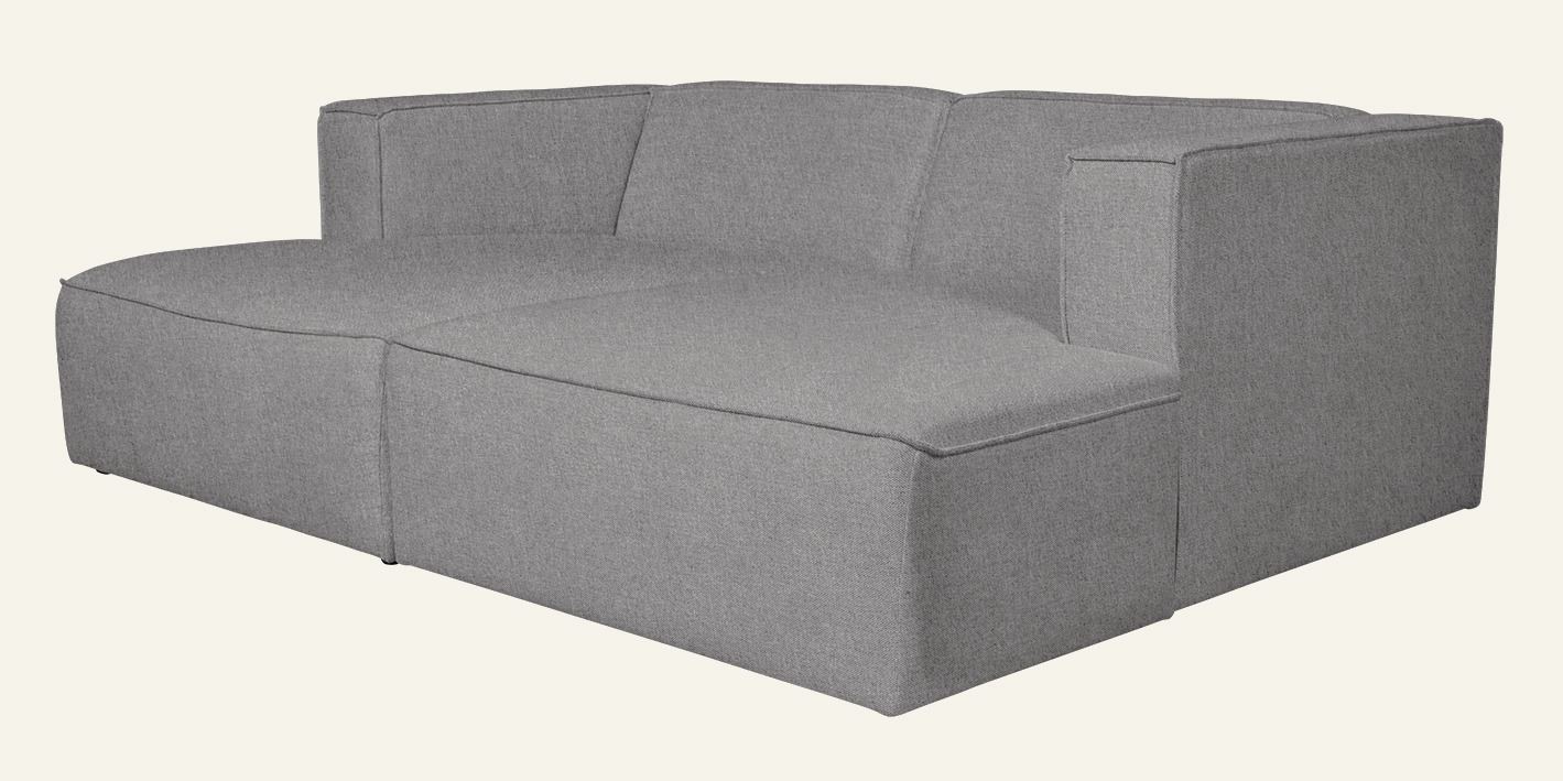 Modulsoffa schäslong höger grå - 3