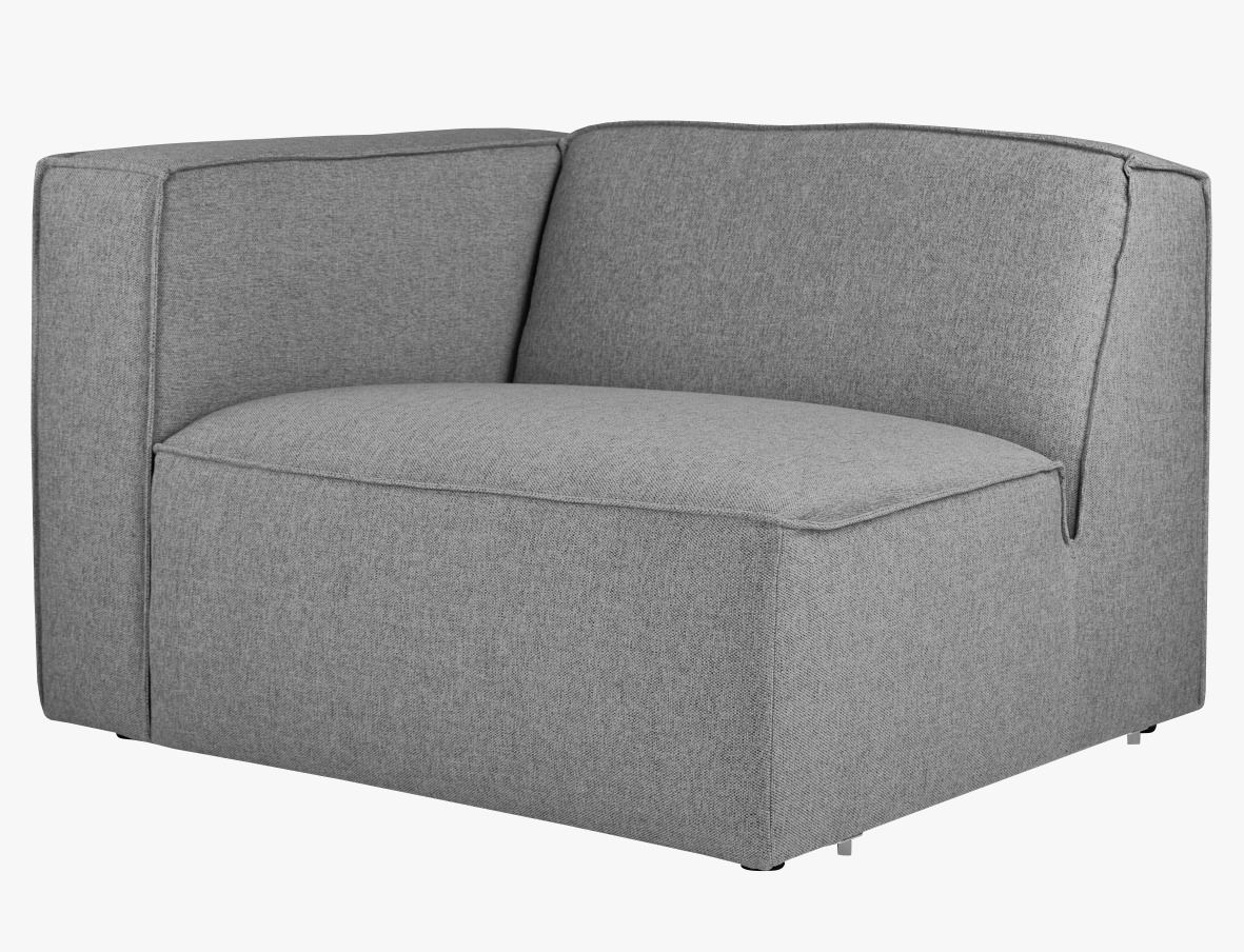 Modulsoffa 1,5 sits m/armstöd vänster grå - 2
