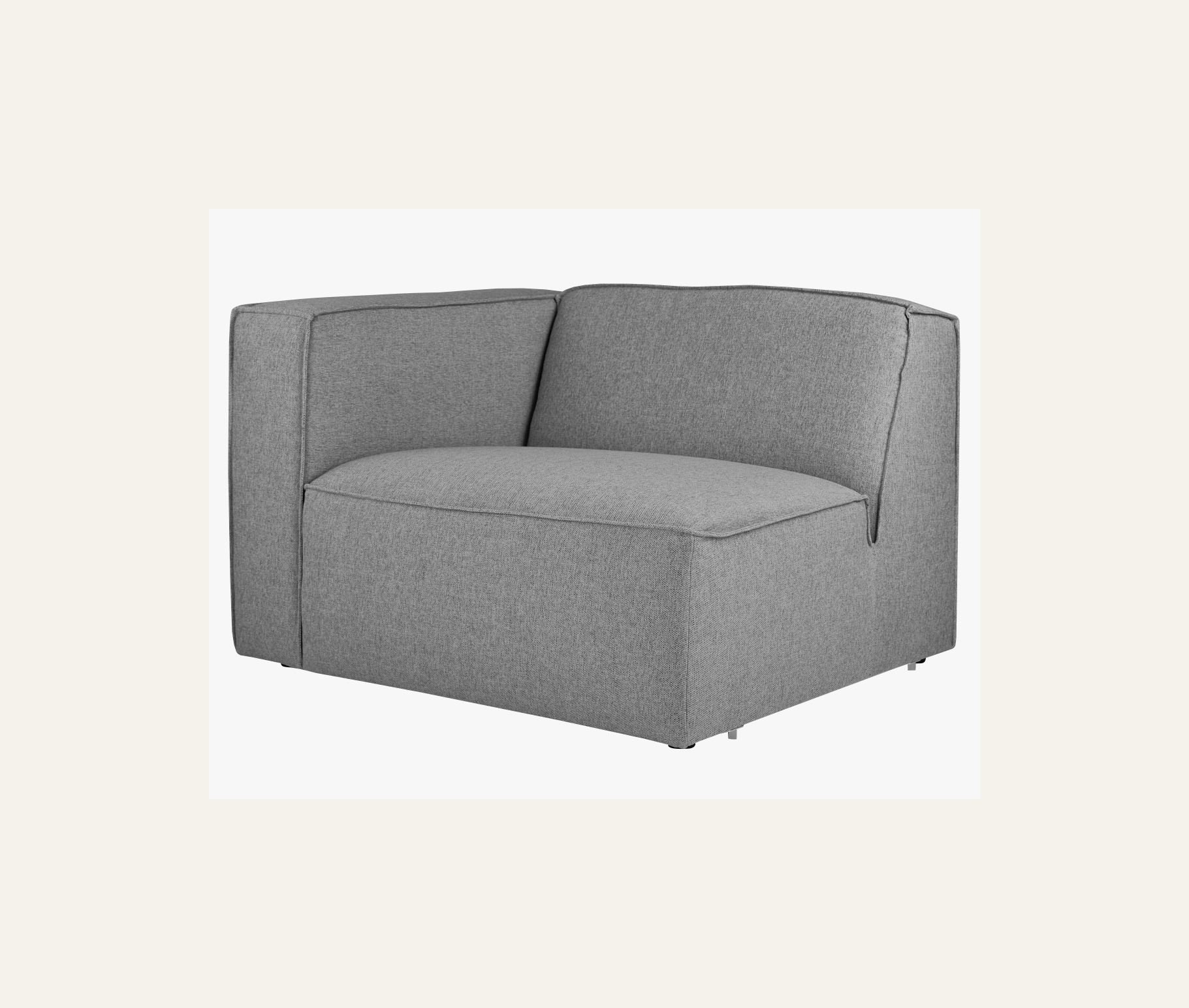 Modulsoffa 1,5 sits m/armstöd vänster grå - 2