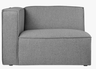 Isa modulsoffa 1,5 sits m/armstöd vänster grå
