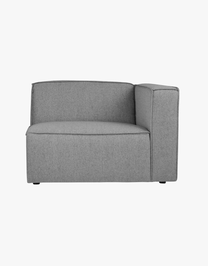Modulsoffa 1,5 sits m/armstöd höger grå - 110x93x73 cm grå - 1