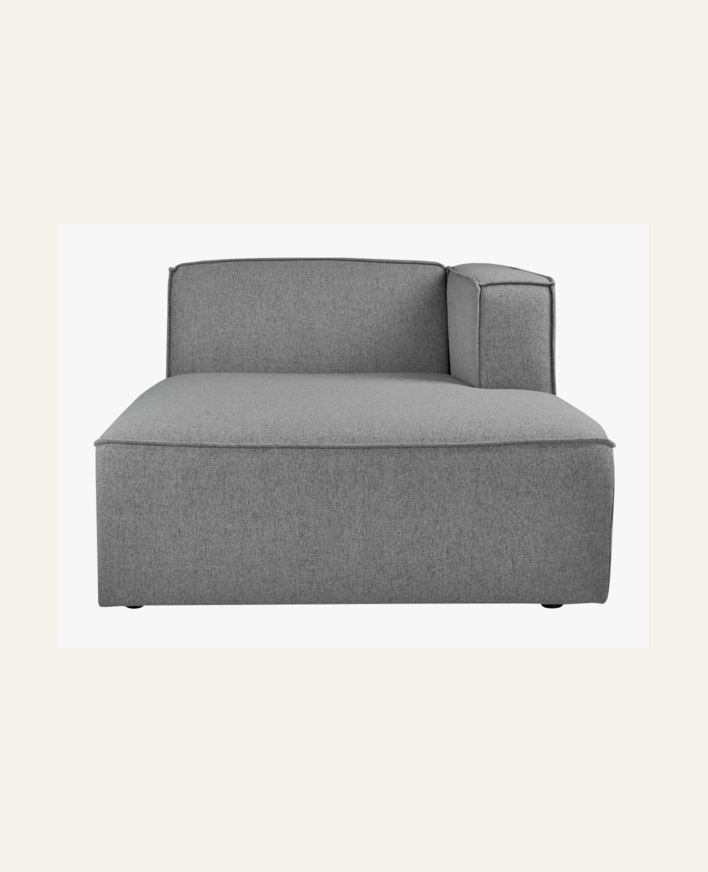 Modulsoffa schäslong höger grå - 114x154x73 cm grå - 1