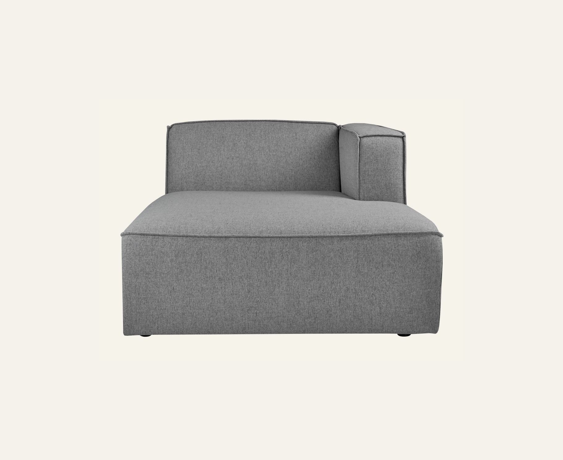 Modulsoffa schäslong höger grå - 2