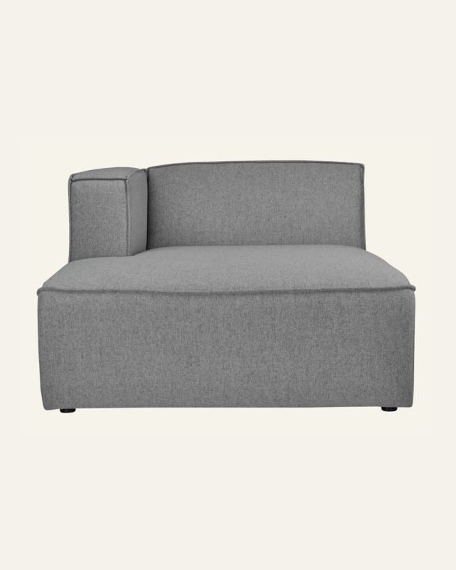 Modul schäslong vänster grå - 154x114x73 cm grå - 1