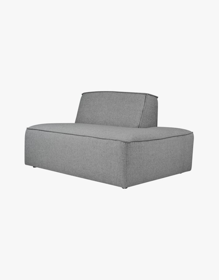 Modulsoffa divan höger grå - 134x93x73 cm grå - 1