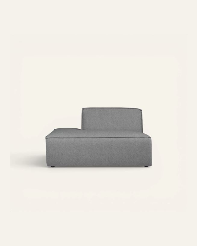 Modul öppen ände vänster grå - 134x93x73 cm grå - 1