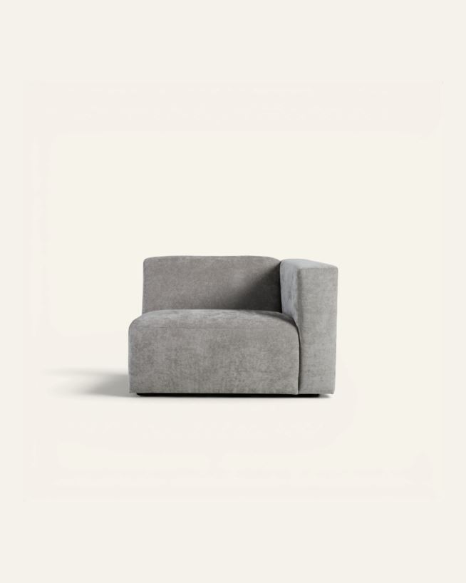 Modul 1,5-sits armstöd höger grå - 110x93x73 cm grå - 1