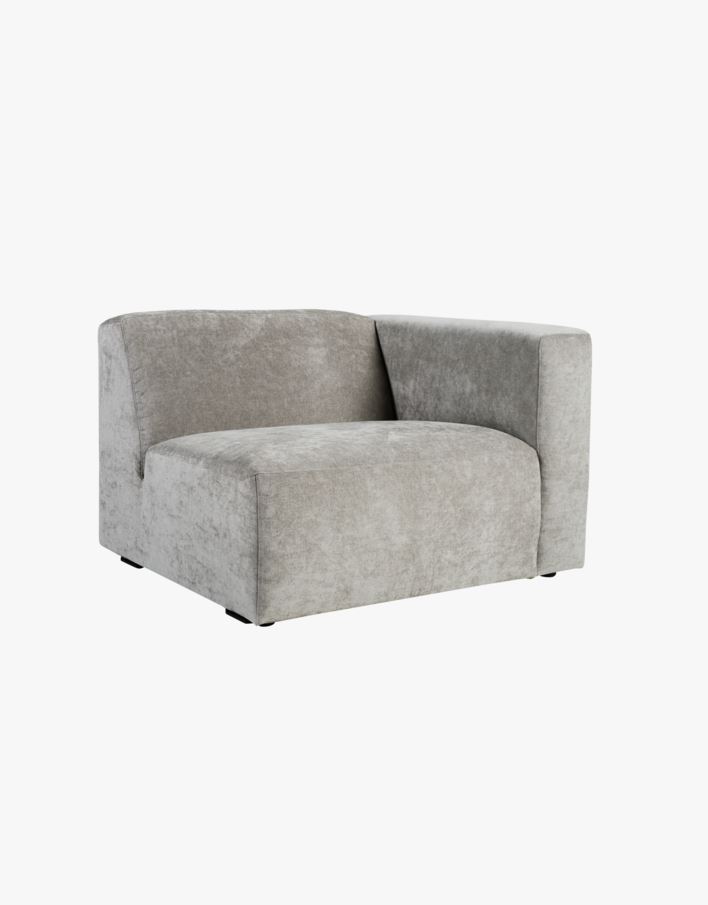 Modulsoffa 1,5 sits m/armstöd höger grå - 110x93x73 cm grå - 1