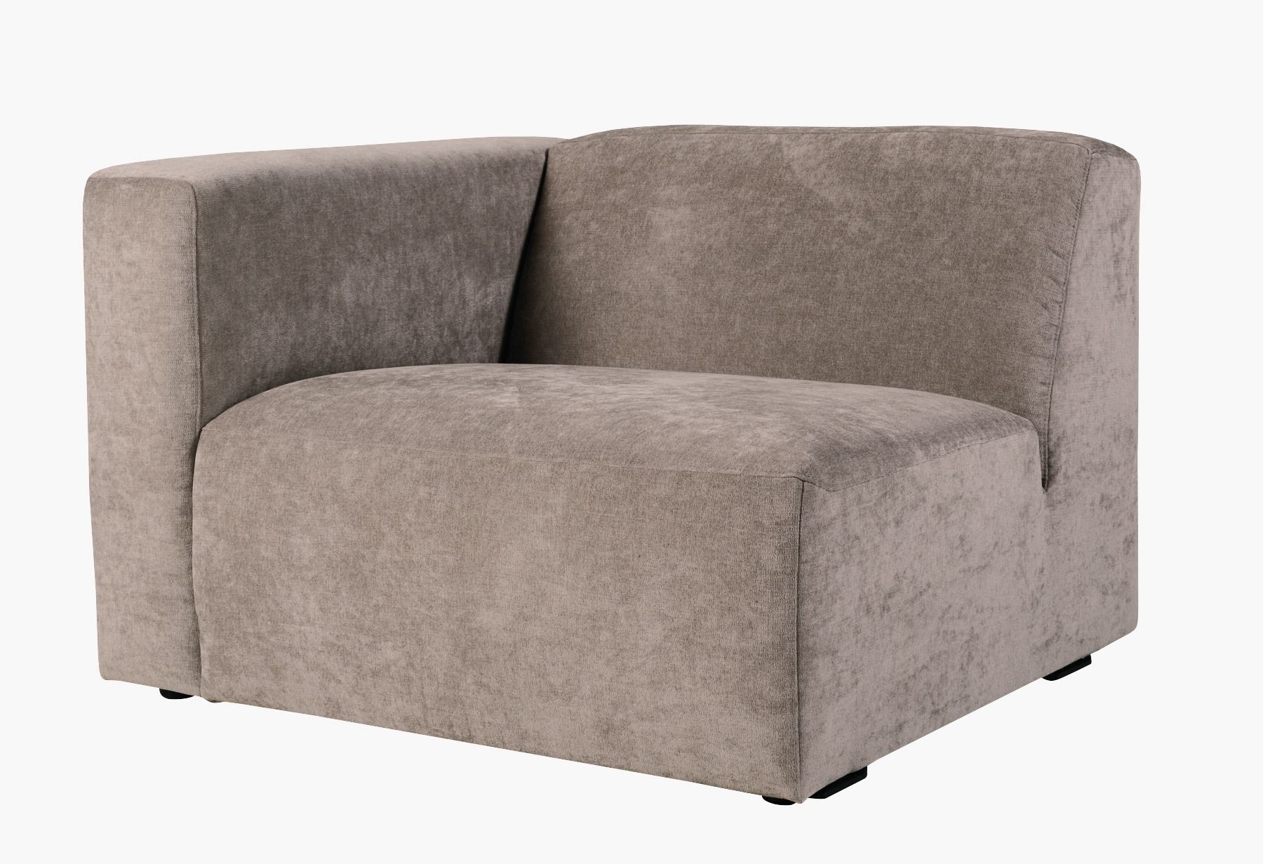 Modulsoffa 1,5 sits m/armstöd vänster beige - 110x93x73 cm beige - 1