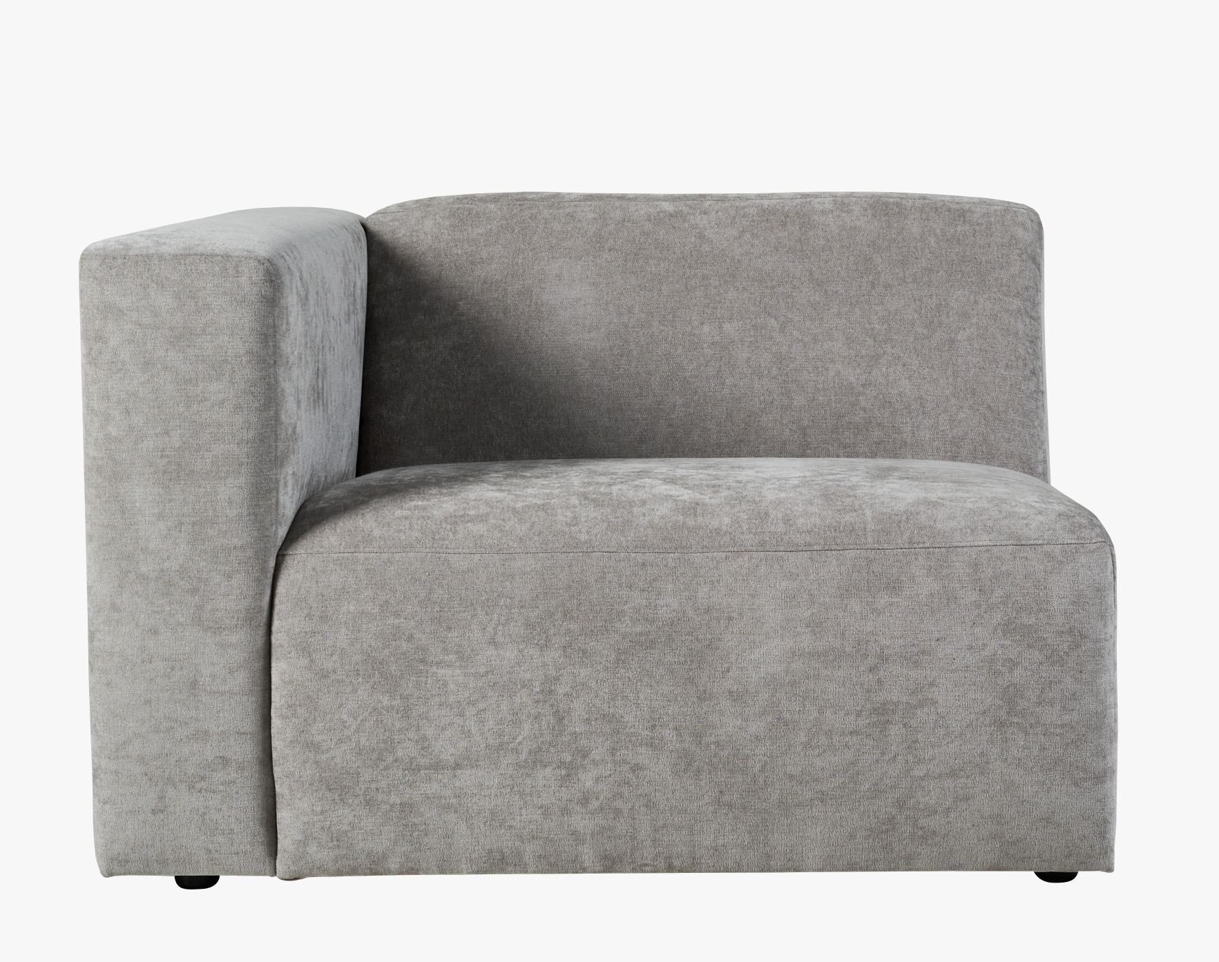 Modulsoffa 1,5 sits m/armstöd vänster grå - 4