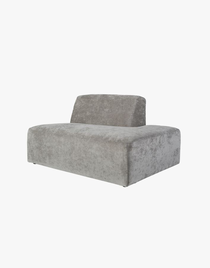 Modulsoffa divan höger grå - 134x93x73 cm grå - 1