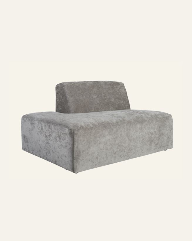 Modul öppen ände vänster grå - 134x93x73 cm grå - 1