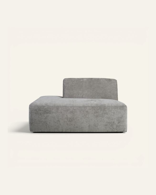 Modul öppen ände vänster grå - 134x93x73 cm grå - 1