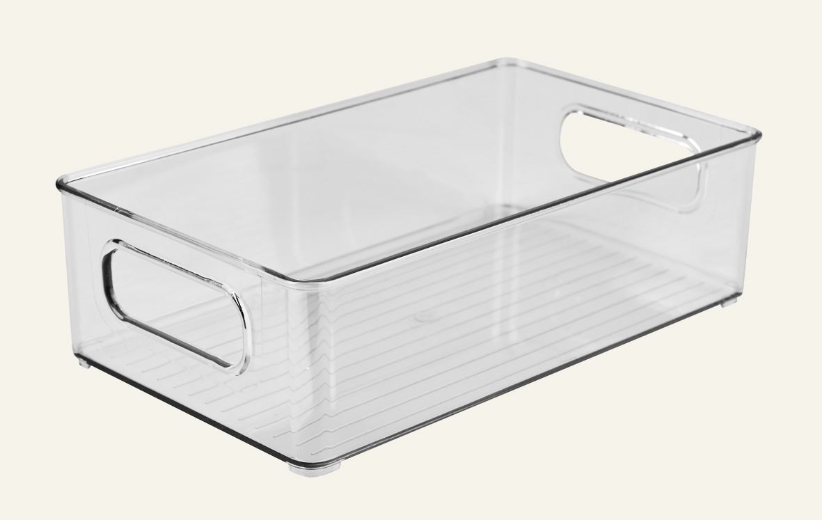Stapelbar förvaringslåda transparent - 4