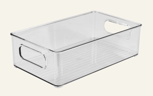 Stapelbar förvaringslåda transparent - 4