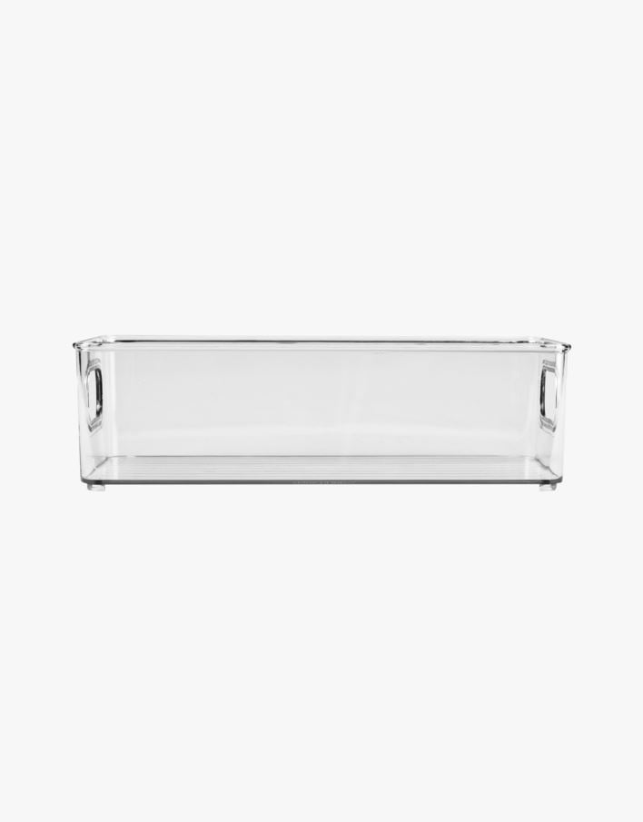 Stapelbar förvaringslåda transparent - 10x25,5x7,7 cm transparent - 1