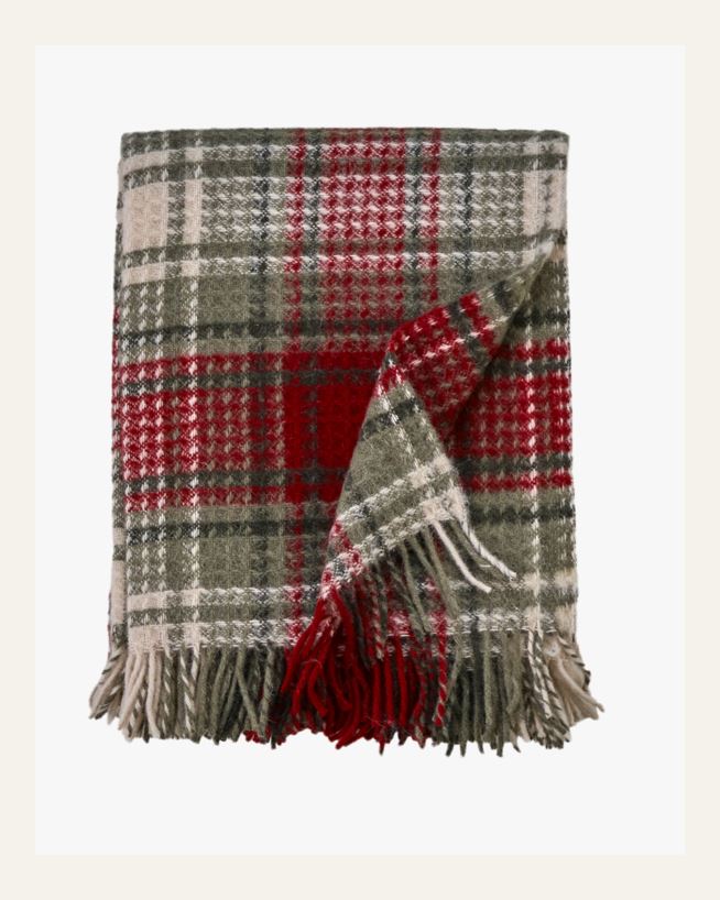 Ullpläd multi/röd - 130x170 cm multi/röd - 1
