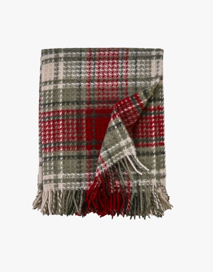 Ullpläd multi/röd - 130x170 cm multi/röd - 1
