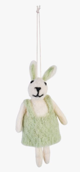 hemtex Cozy rabbit dekoration grön
