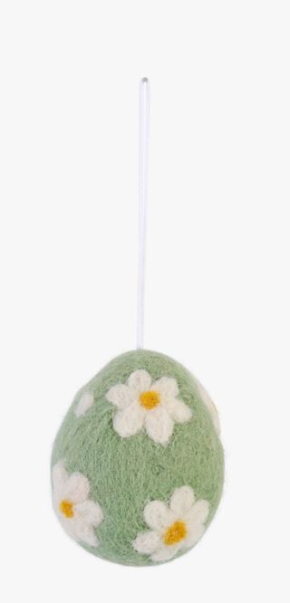 Läs mer om Wooly floweregg dekoration multi/grön