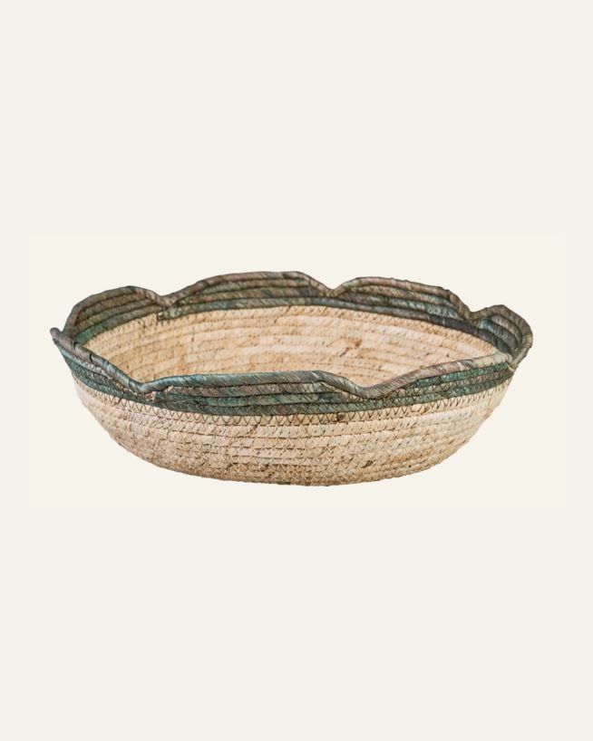 Dekorationsskål havsgräs - 38x38x12 cm havsgräs - 1