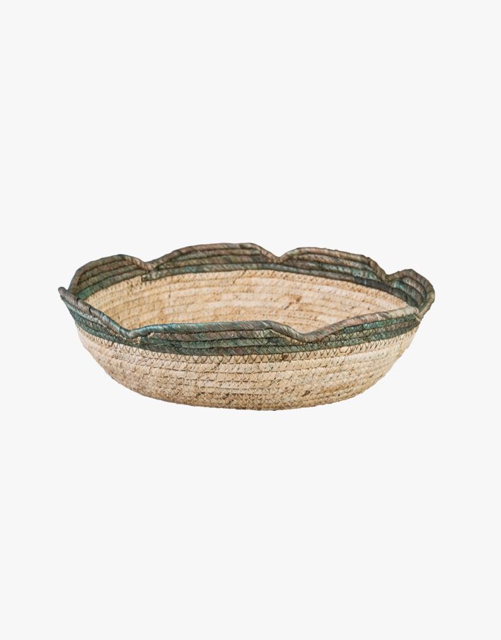 Dekorationsskål havsgräs - 38x38x12 cm havsgräs - 1
