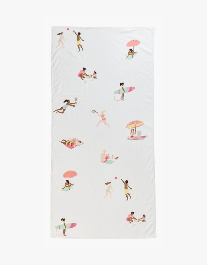 Badlakan multi/vit - 90x180 cm multi/vit - 1