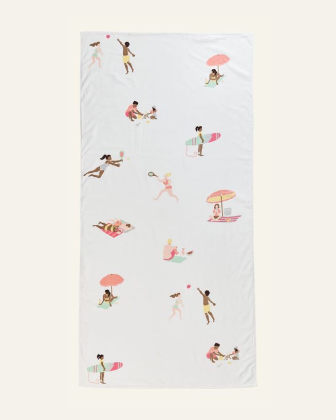 Badlakan multi/vit - 90x180 cm multi/vit - 1