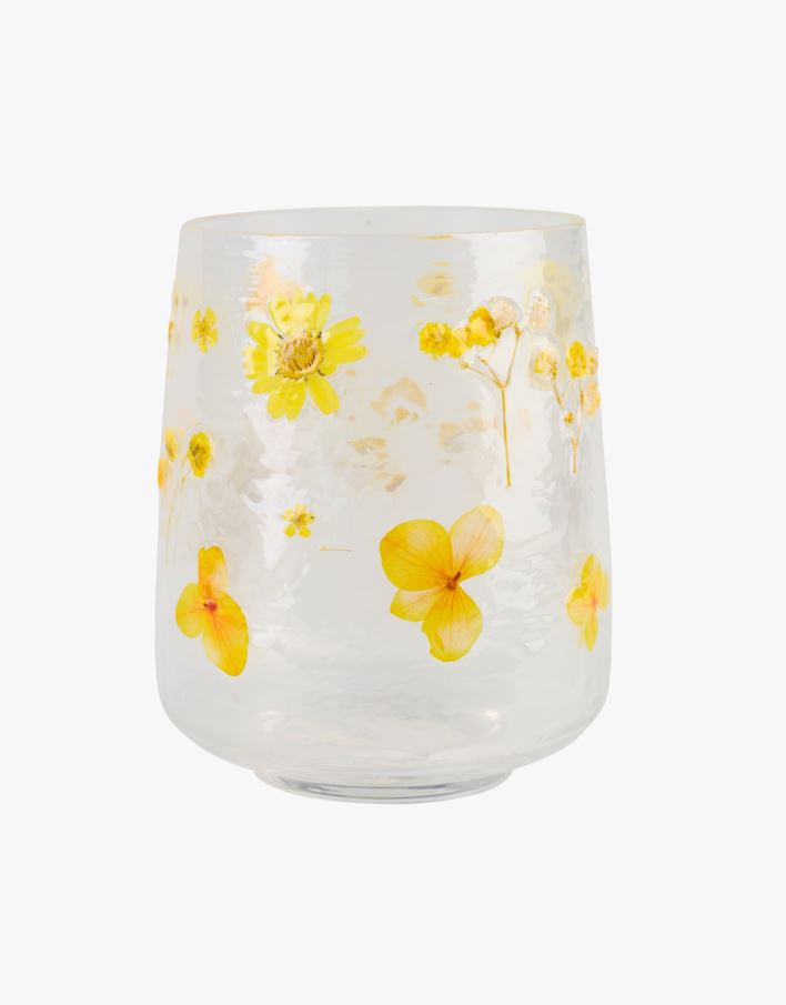 Värmeljushållare multi/gul - 10x10x12,5 cm multi/gul - 1