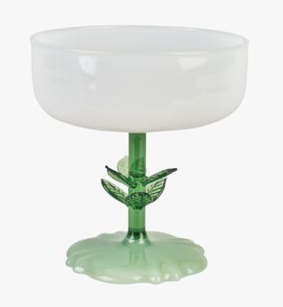 Leaf cocktailglas vit