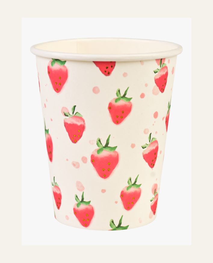 Pappersbägare, 8-pack multi/röd - 250 ml multi/röd - 1