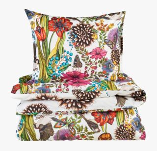 NW House Sparrow påslakanset i percale multi