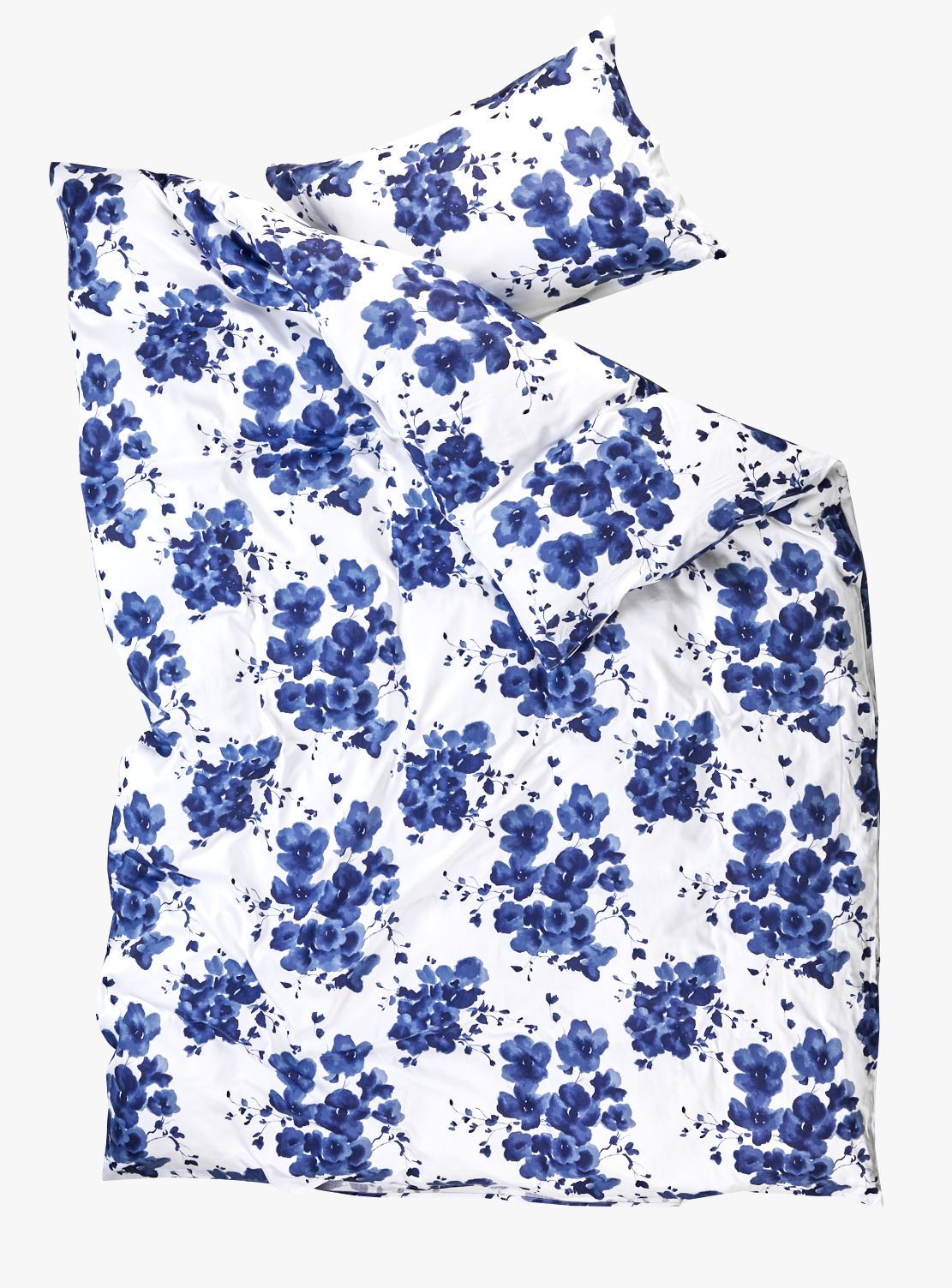 Påslakanset i satin blå - 2