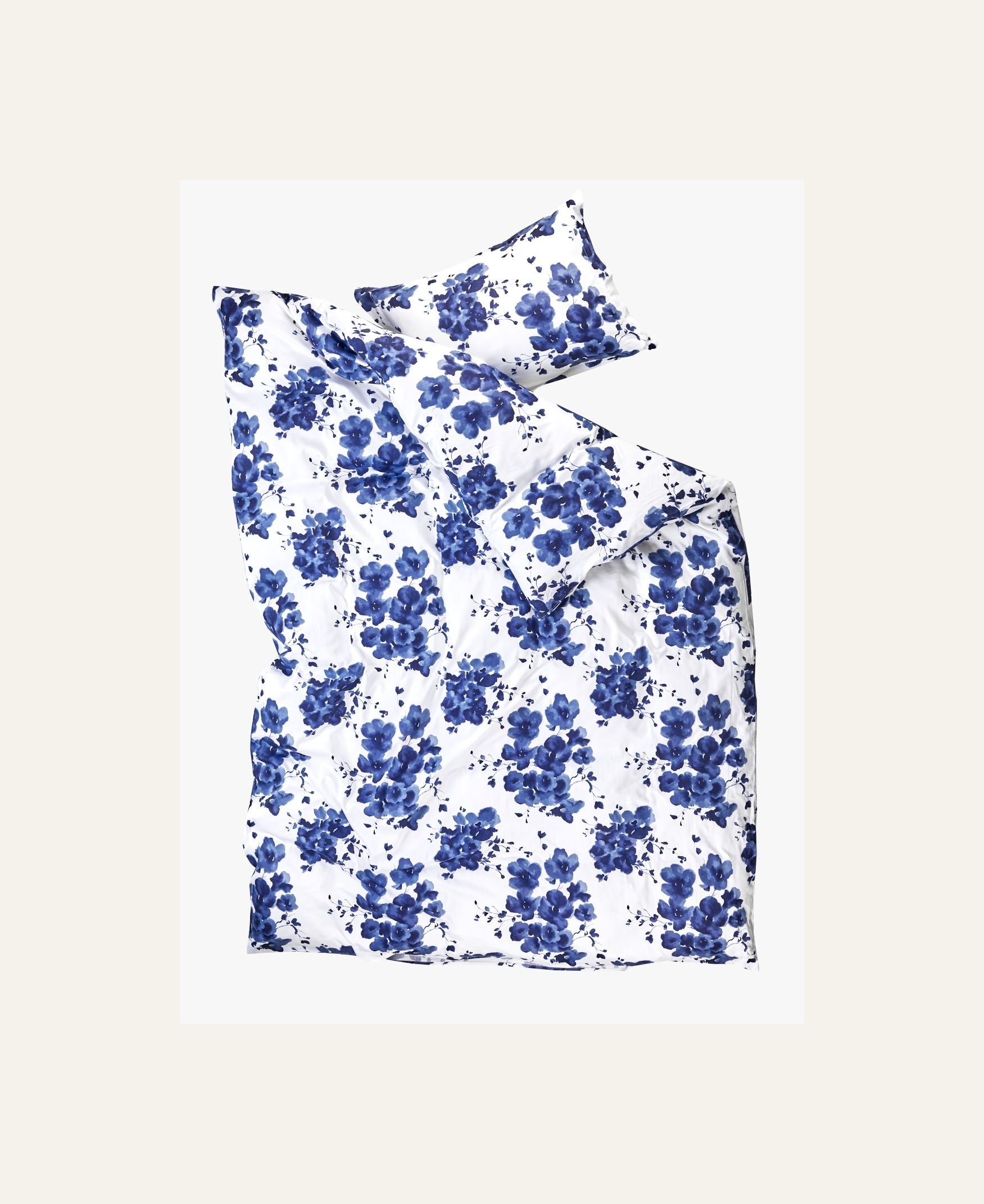 Påslakanset i satin blå - 2