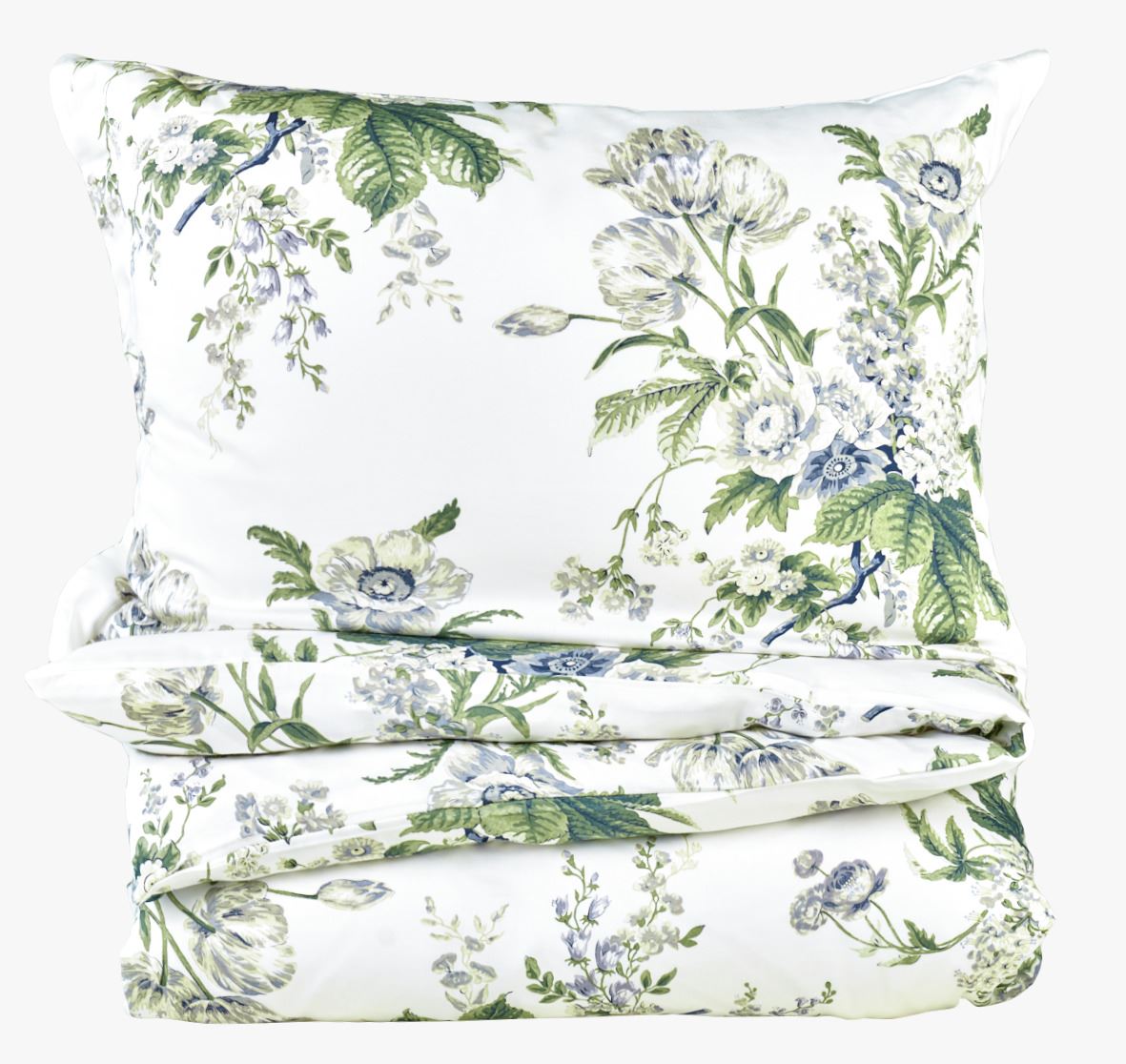 Påslakanset i satin multi/blå - 2