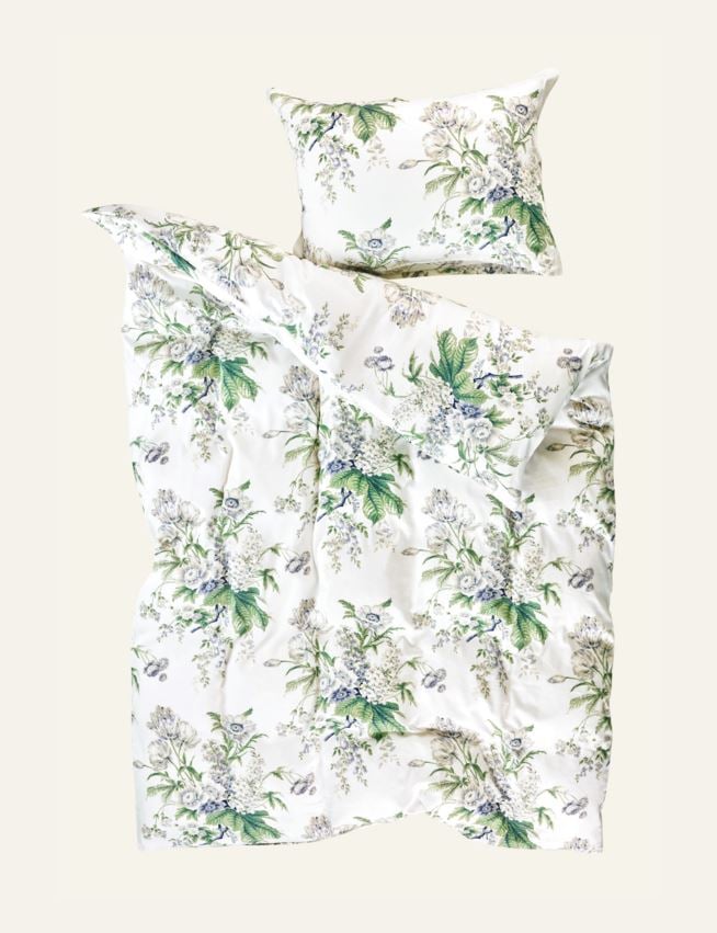 Påslakanset i satin multi/blå - 2