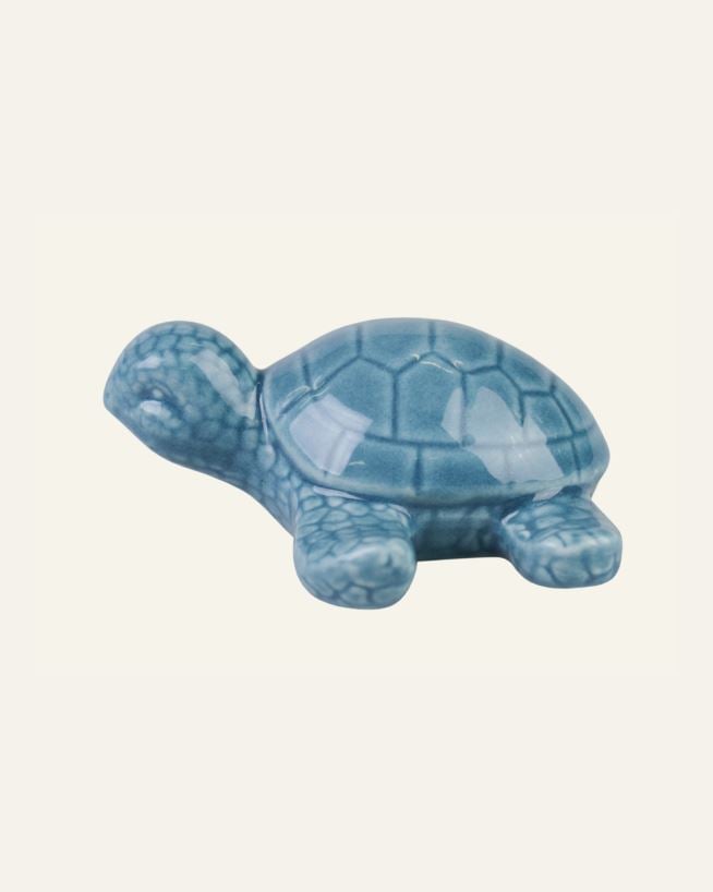 Dekoration blå - 8,5x8x3 cm blå - 1