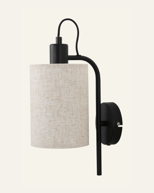 Vägglampa svart - 20x13x32 cm svart - 1