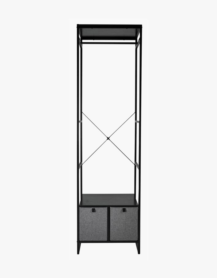 Klädhängare svart - 60x46,5x215 cm svart - 1