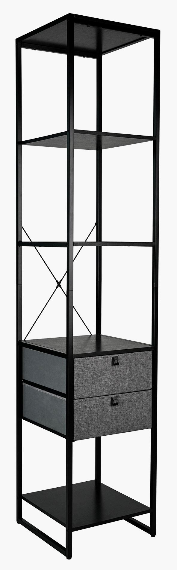 Klädhängare svart - 44x46,5x215 cm svart - 1