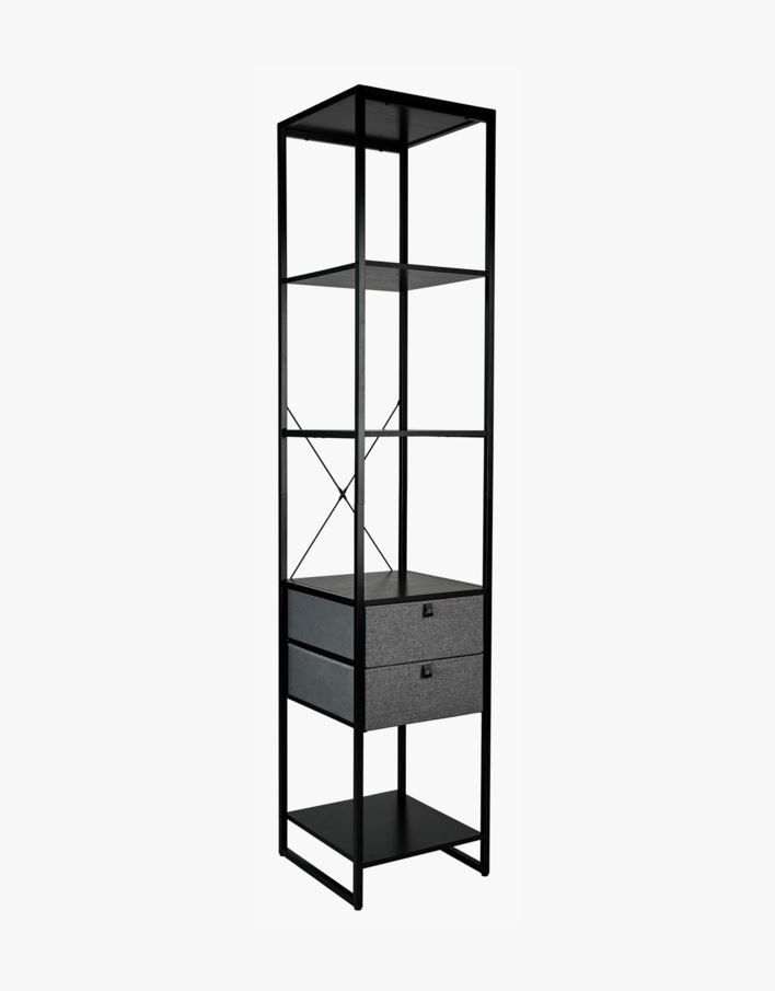 Klädhängare svart - 44x46,5x215 cm svart - 1