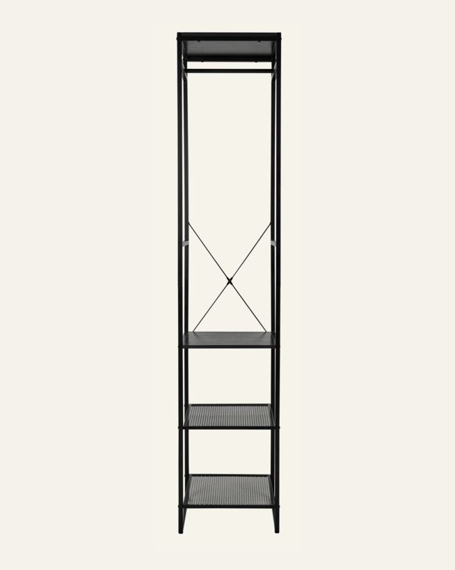 Klädhängare svart - 44x46,5x215 cm svart - 1