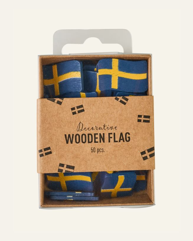 Flaggpynt multi/blå - 50stk multi/blå - 1