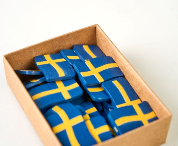 Flaggpynt multi/blå - 3